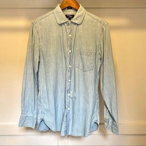 J. Crew Denim Button down. Size M 15-15 1/2